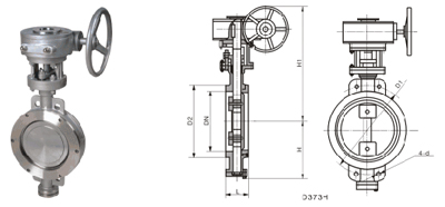 對(duì)夾式硬密封蝶閥 D373H、D373Y 型